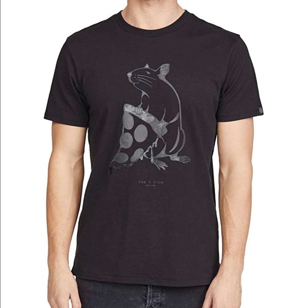 Rag and Bone Pizza Rat tee